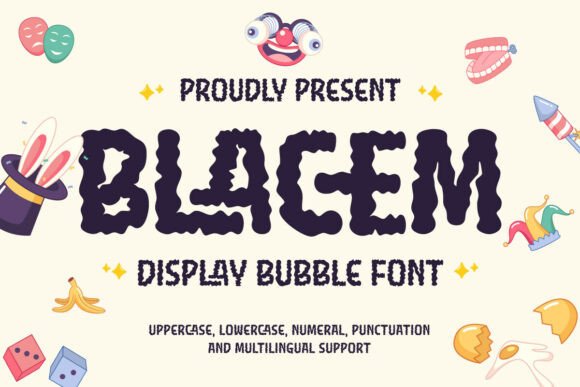 Blacem Font: A Playful Display Typeface for Handmade Products