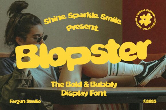 Blopster: A Playful Font for Bold Digital Branding