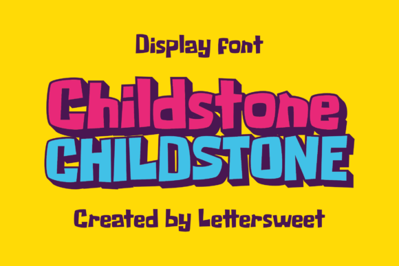 Childstone: A Bold Display Font That Gives Small Brands a Big Personality