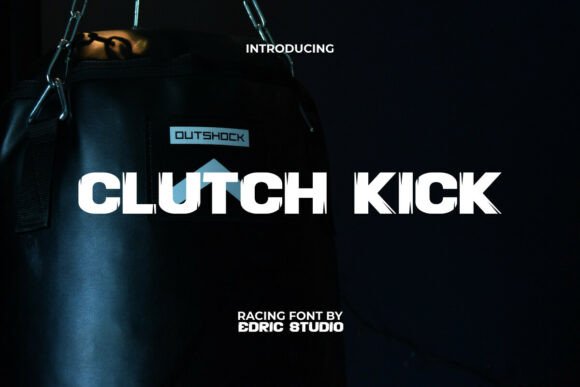 Clutchkick Font: Bold Sporty Display for Craft Projects
