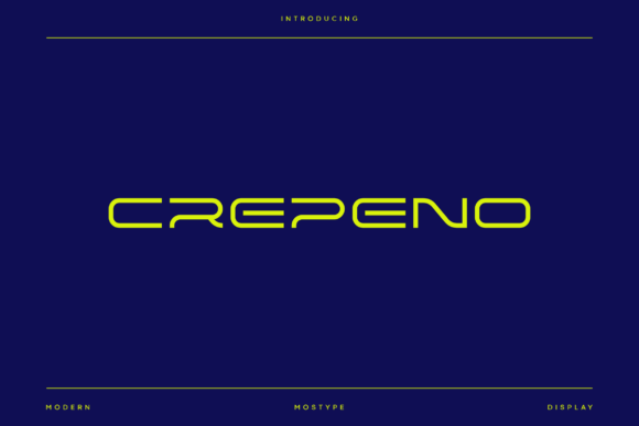 Crepeno: A Modern Display Font for Small Business Branding