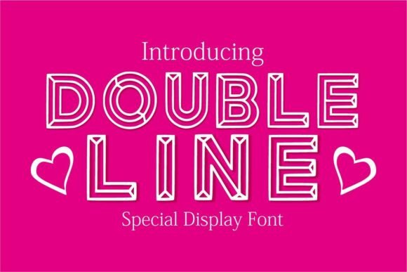 Doubleline Regular: A Playful Display Font for Modern Brand Content