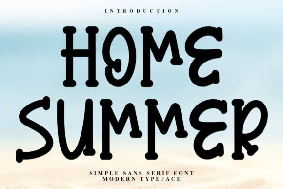 Home Summer: A Festive Typeface for Small Business Branding