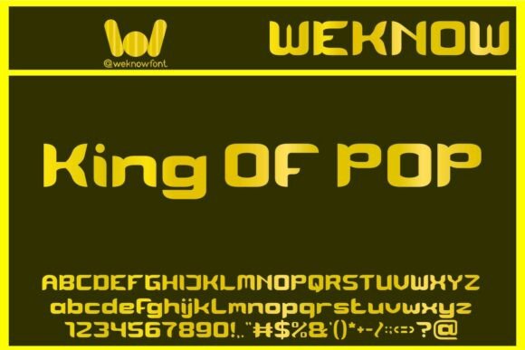 King of Pop: A Stencil-Accented Display Font for Modern Branding