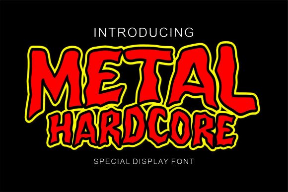 Metal Hardcore Font Review: A Bold Typeface for Editorial Impact