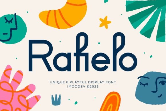 Rafielo: A Playful Display Font for Modern Editorial Design