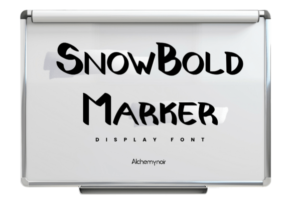 Snowbold Marker: A Display Font Built for Editorial Impact