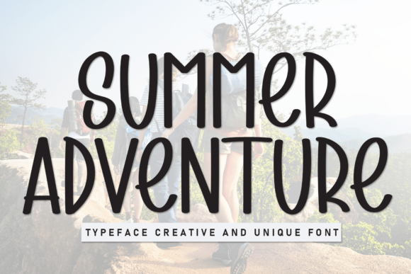 Summer Adventure: A Display Font for Small Business Branding