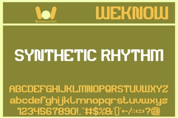 Synthetic Rhythm Font: A Display Typeface Built for Modern Branding