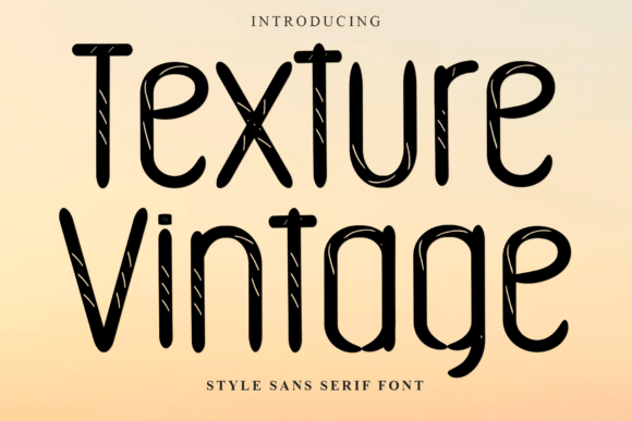 Texture Vintage: A Handwritten Display Font for Modern Web Design