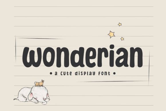Wonderian Font Review: A Cute Display Typeface for Branding