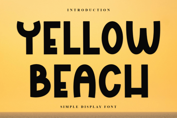 Yellow Beach: A Display Font for Modern Web Design