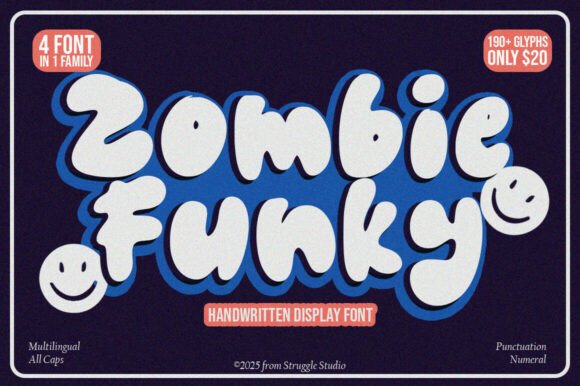 Zombie Funky: A Display Font That Gives Small Brands Real Personality